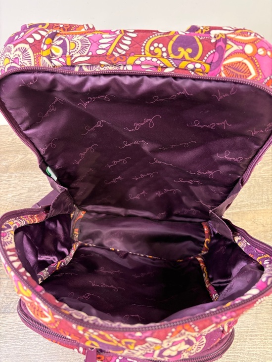 Vera Bradley Safari Sunset Laptop Backpack Retired Quilted Floral Travel Bag - Picture 6 of 12